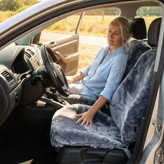 Lammfell Autositz im Sommer: zu heiß oder angenehm kühl? Gerberei Birke Fellshop