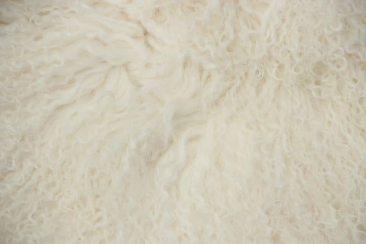 Tibet Schaffell wie Gotland weiß natur