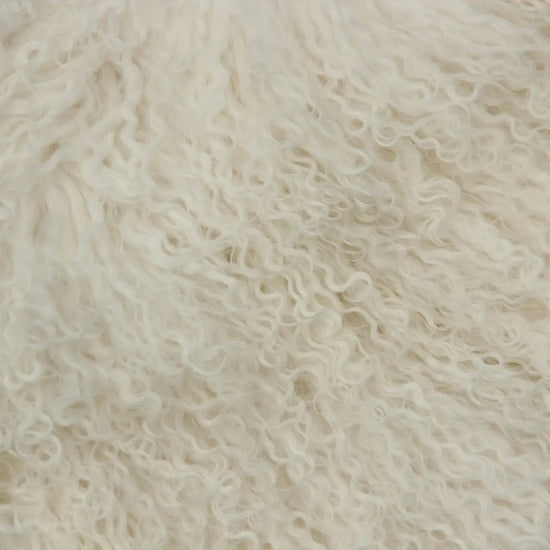 Tibet Schaffell wie Gotland weiß natur