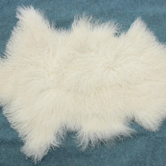 Tibet Schaffell wie Gotland weiß natur