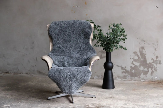 2er Lammfell Curly - Grau - (geschoren gelockt)