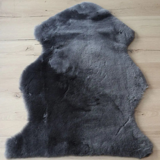 Lammfell XXL Anthrazit (grau, schwarz, geschoren)