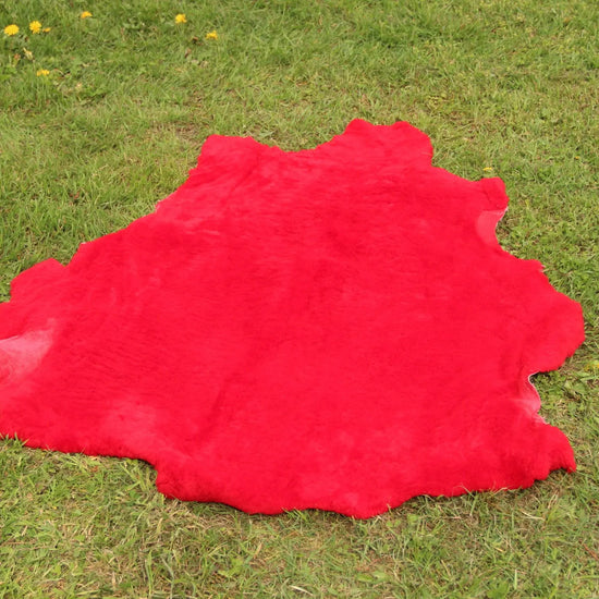 Sonderposten Lammfell Rot