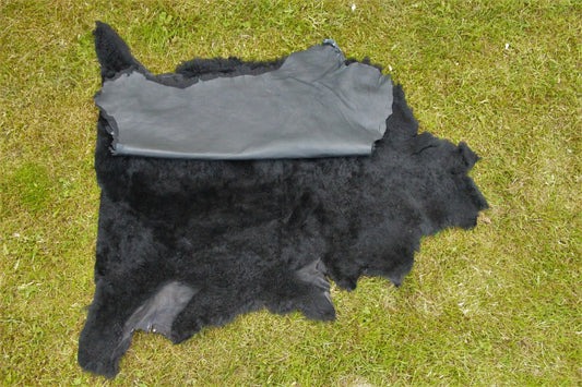 Sonderposten Lammfell Schwarz Nappalan