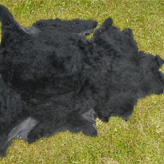 Sonderposten Lammfell Schwarz Nappalan