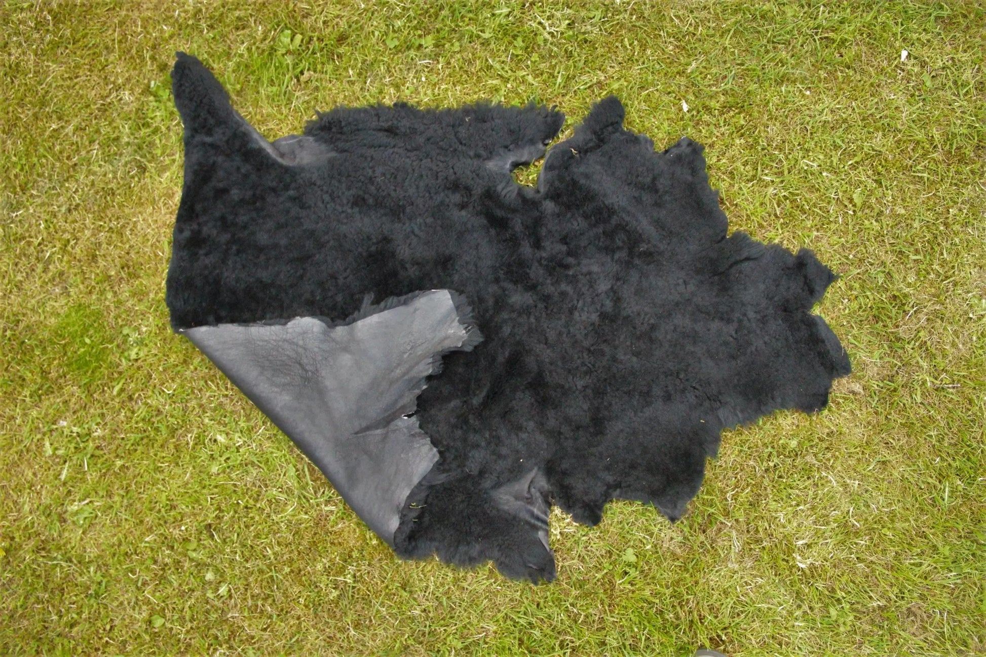 Sonderposten Lammfell Schwarz Nappalan