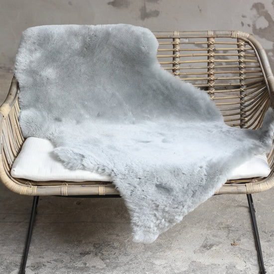 Lammfell XXL Silber (grau, geschoren)