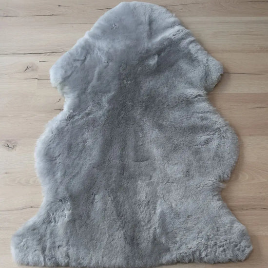 Lammfell XXL Silber (grau, geschoren)