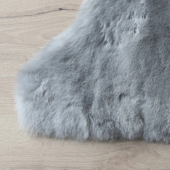 Lammfell XXL Silber (grau, geschoren)