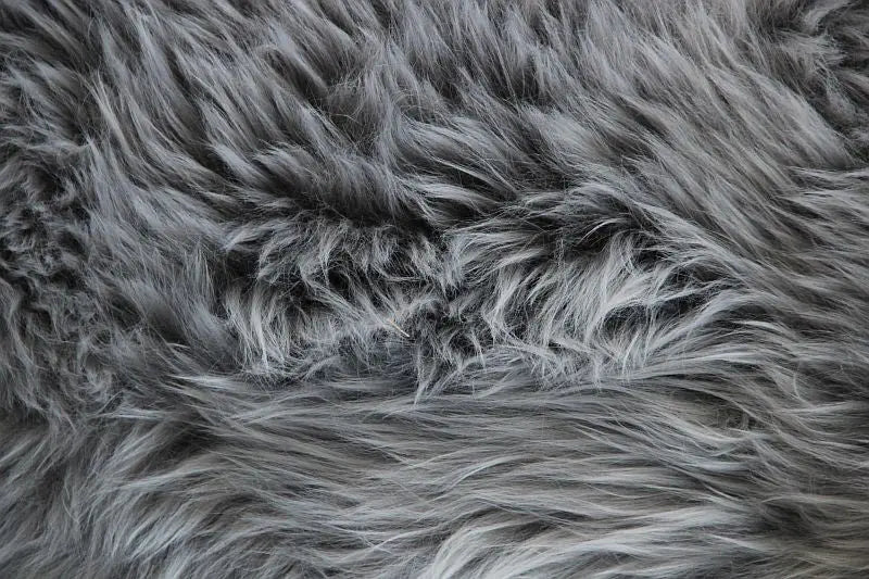 Lammfell Schaf Fell Silber waschbar Sheepskin von der Gerberei Tannery Birke