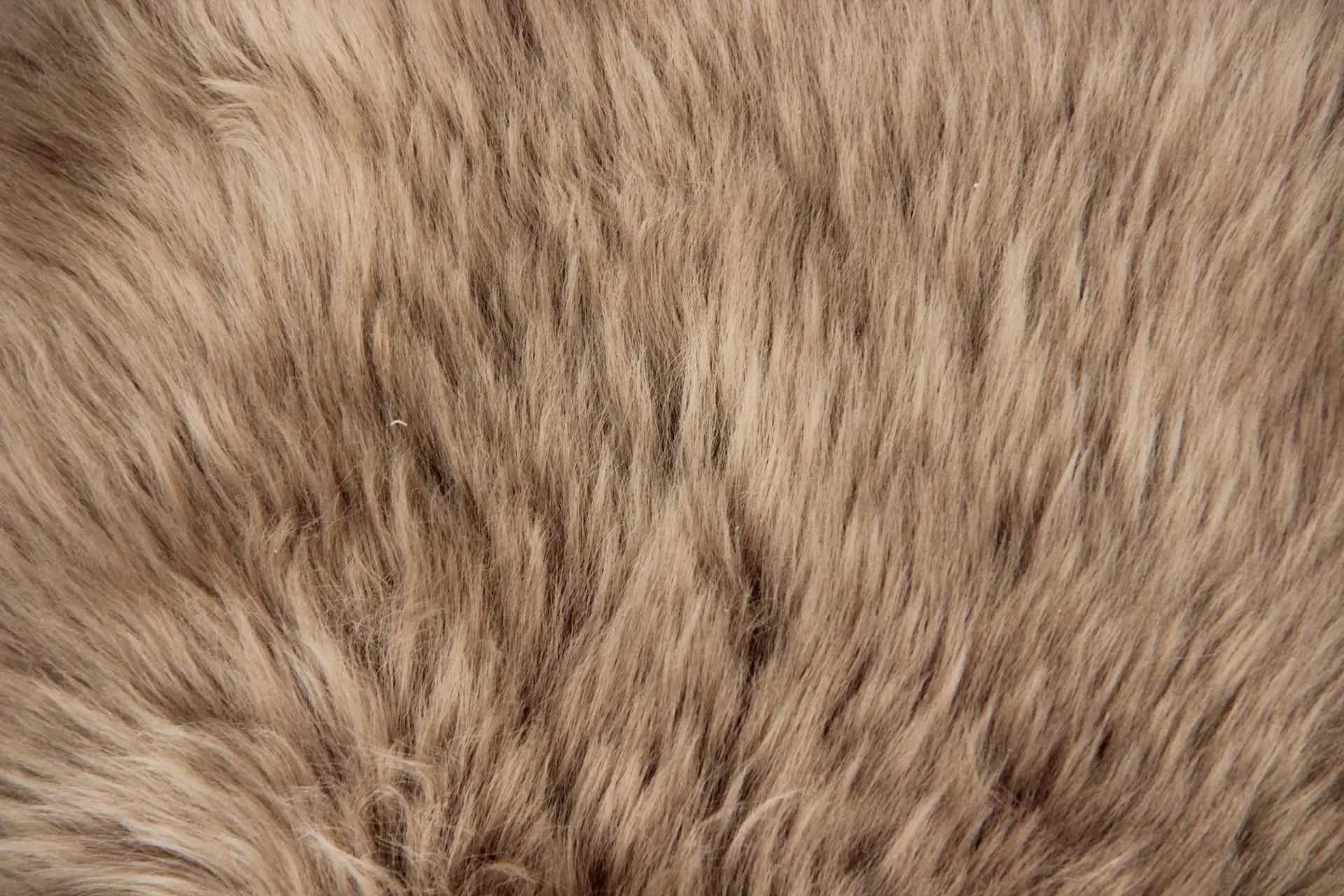 Lammfell Sitzauflage Eckig Taupe