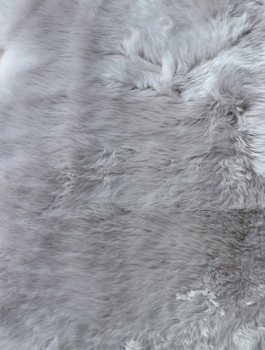 Lammfell Platingrau
