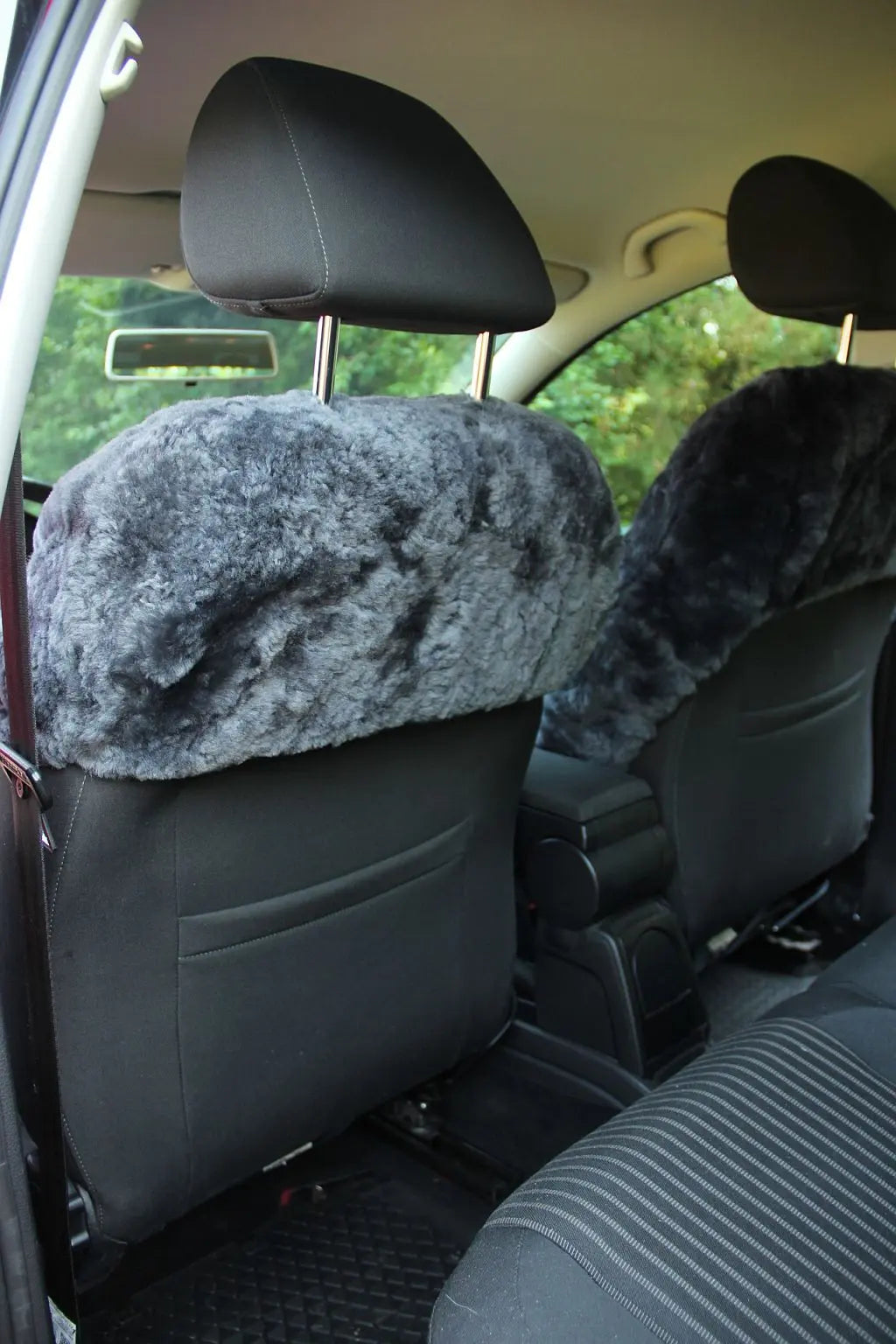 Premium Autofell für Autositze mit Airbag im Sitz (Anthrazit)