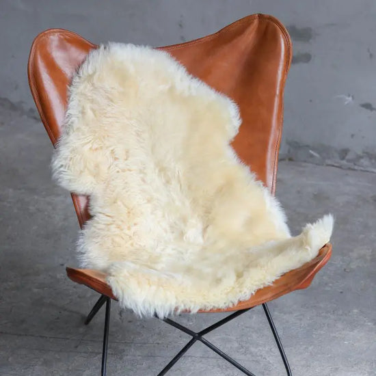 Lammfell Pastell Gelb