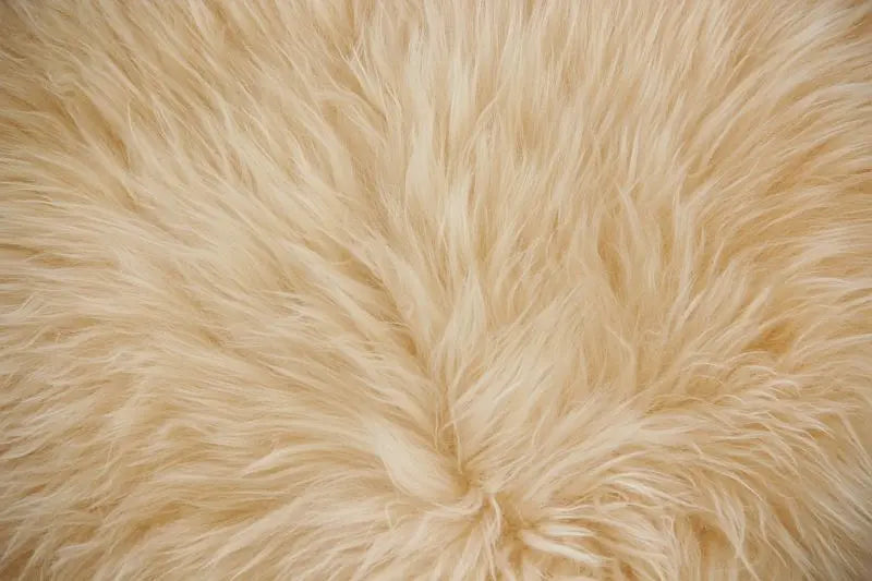 Lammfell Pastell Gelb