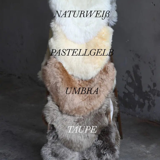 Lammfell Pastell Gelb