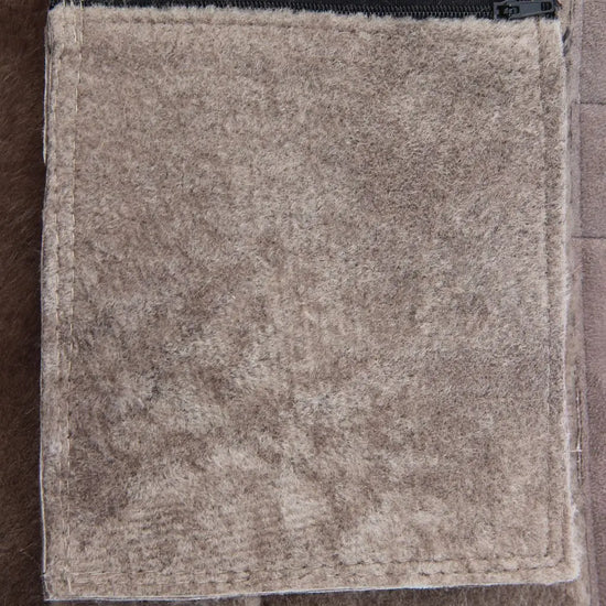 Lammfellweste - Gregor - mit Innentasche grau