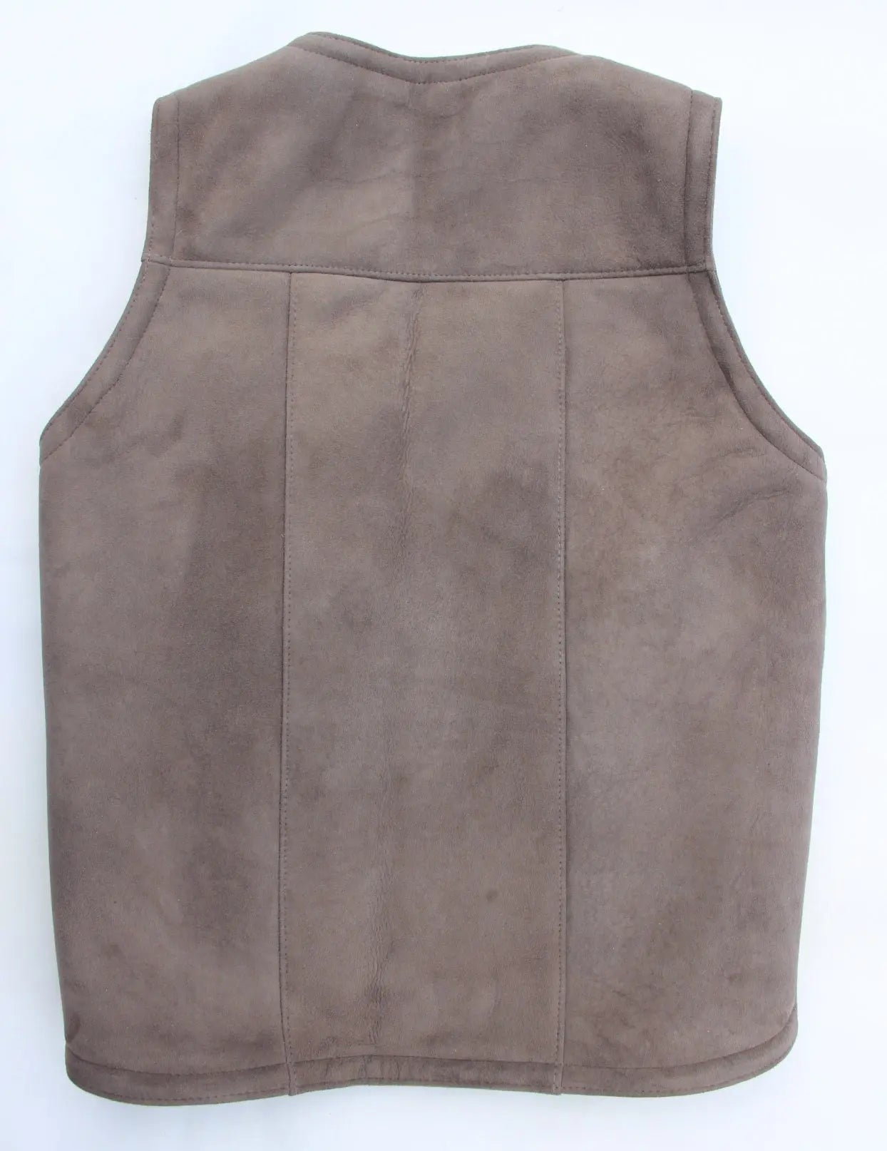 Lammfellweste - Gregor - mit Innentasche grau