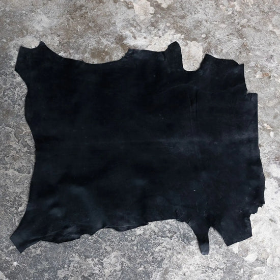 Ziegenleder Nappa schwarz