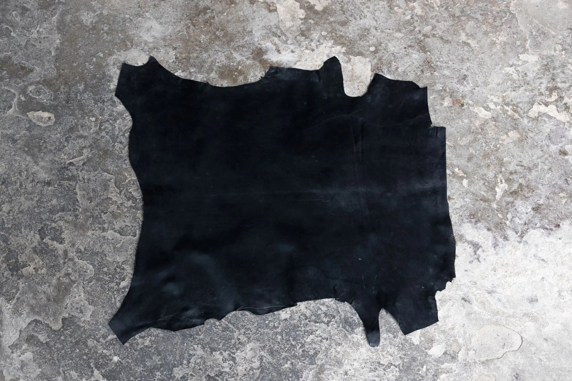 Ziegenleder Nappa schwarz