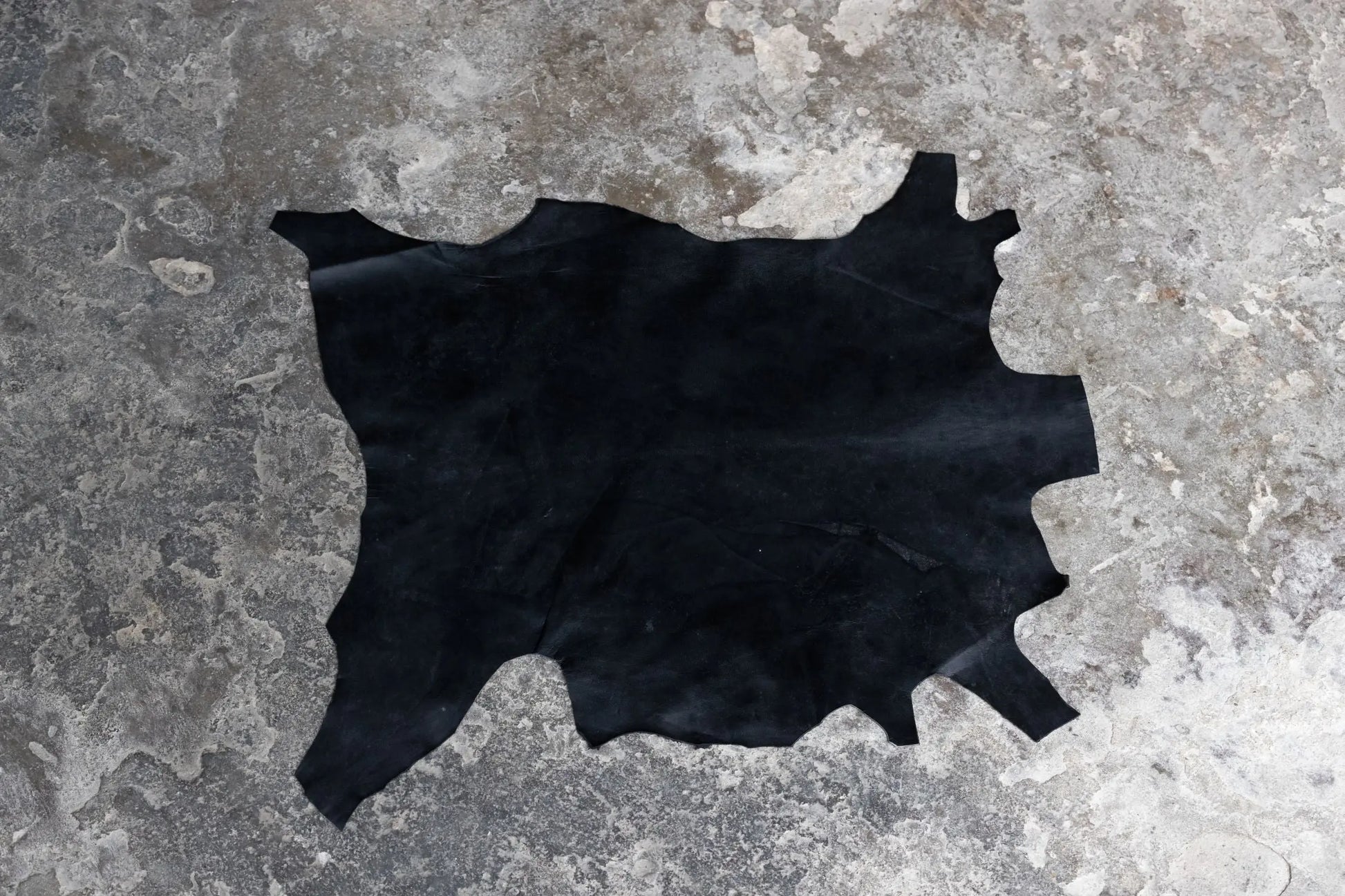 Ziegenleder Nappa schwarz