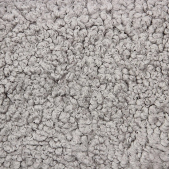 Lammfell Curly - Platin - (geschoren gelockt hellgrau)