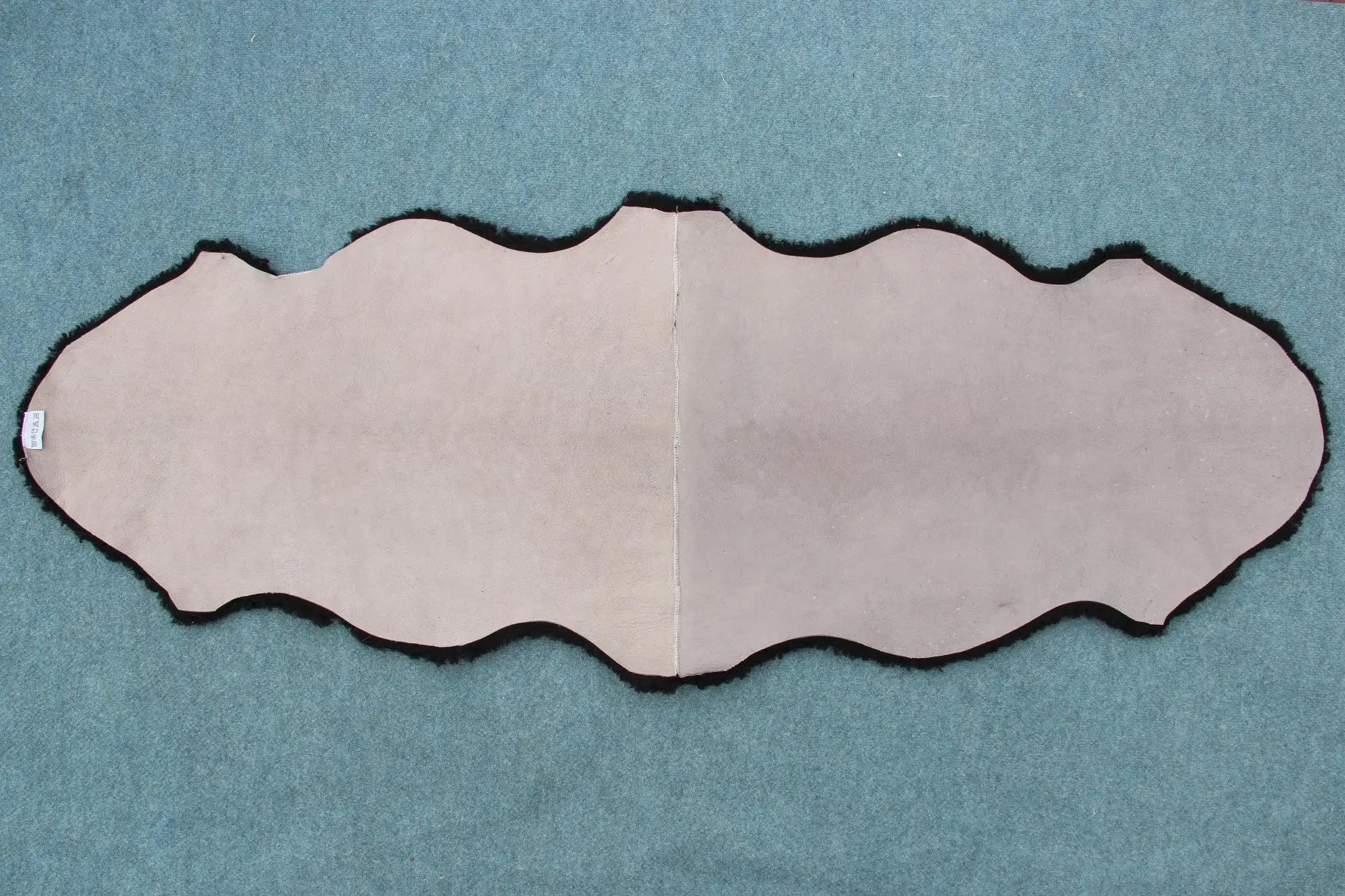 2er Lammfell Curly - Schwarz - (geschoren gelockt)