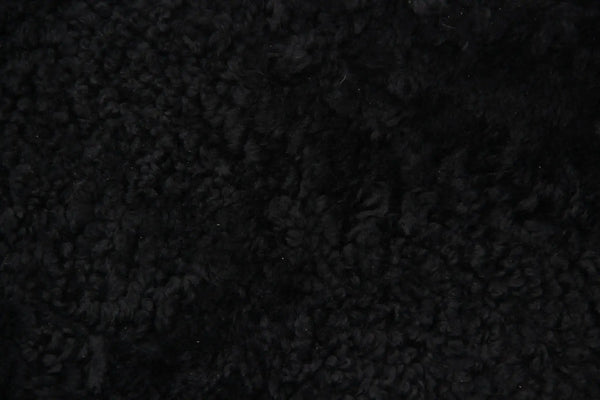 2er Lammfell Curly Schwarz 190x70 cm - Geschoren & Gelockt