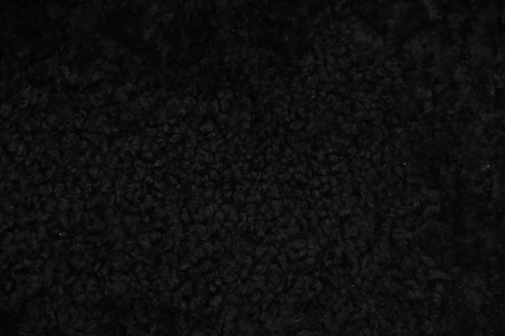 2er Lammfell Curly - Schwarz - (geschoren gelockt)