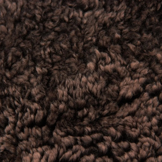 Lammfell Curly -  Mocca - (geschoren gelockt braun)