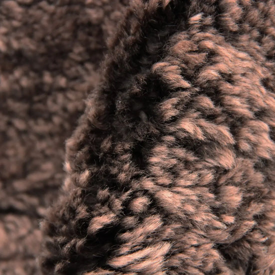 Lammfell Curly -  Mocca - (geschoren gelockt braun)