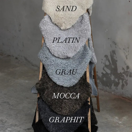 Lammfell Curly -  Mocca - (geschoren gelockt braun)