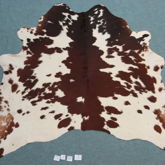 Kuhfell Schwarz Braun Weiß (3163)