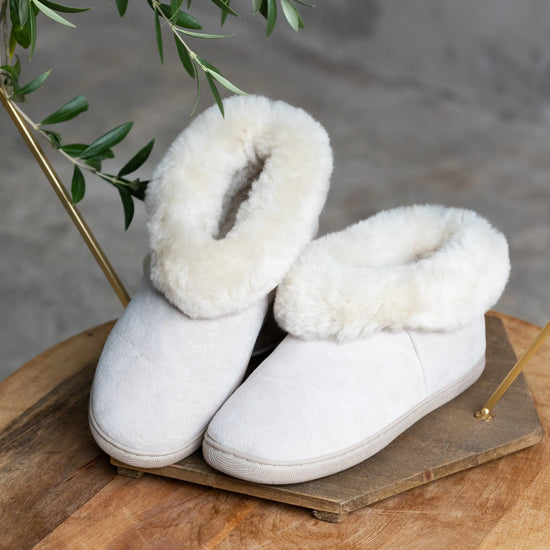 Lammfell Hausschuh - Kim Gerberei Birke