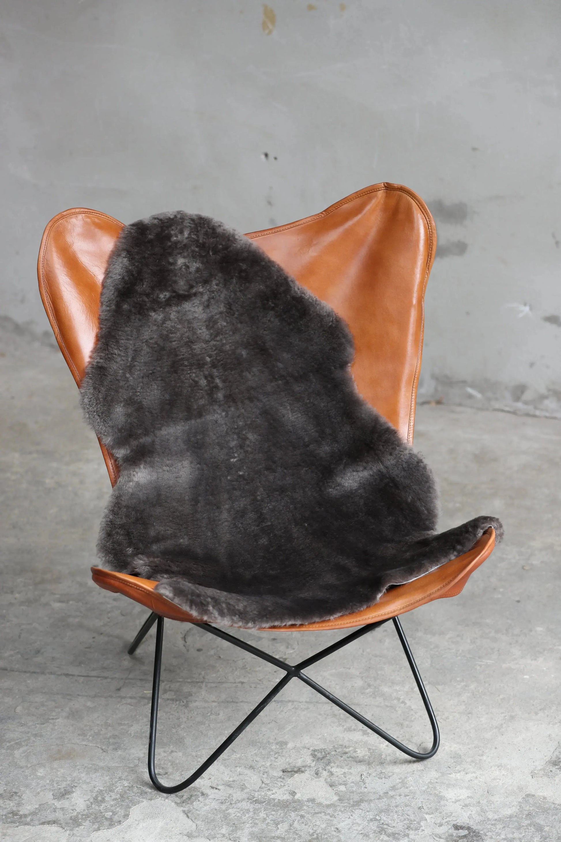 Lammfell XXL Schoko-Braun (geschoren)  Gerberei Birke Fellshop