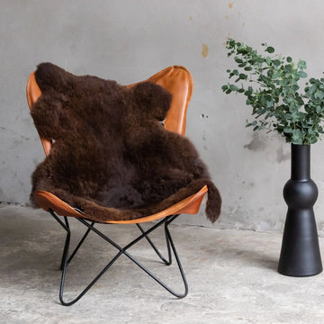 Lammfell Braun (Naturfarben) Gerberei Birke