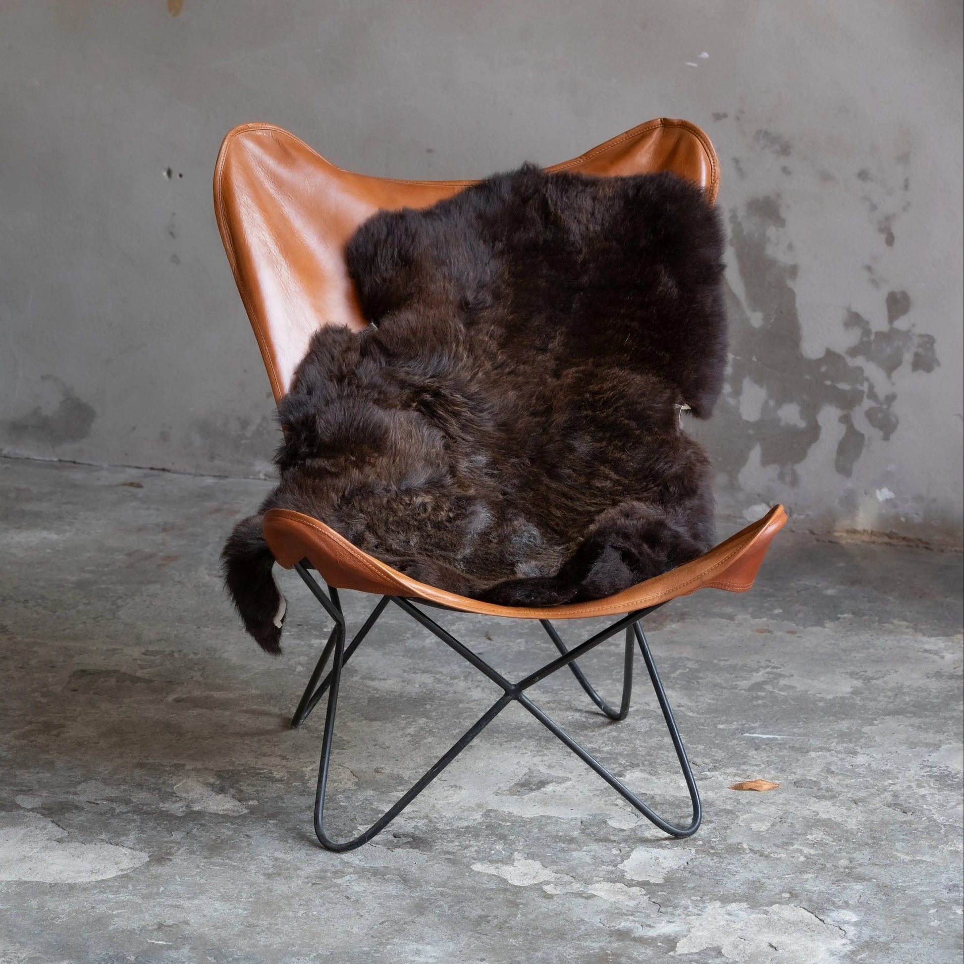 Lammfell Braun (Naturfarben)