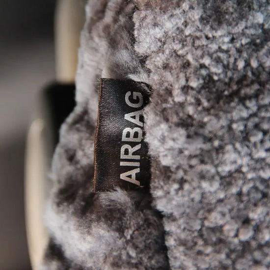 Premium Autofell für Autositze mit Airbag im Sitz (Silber)