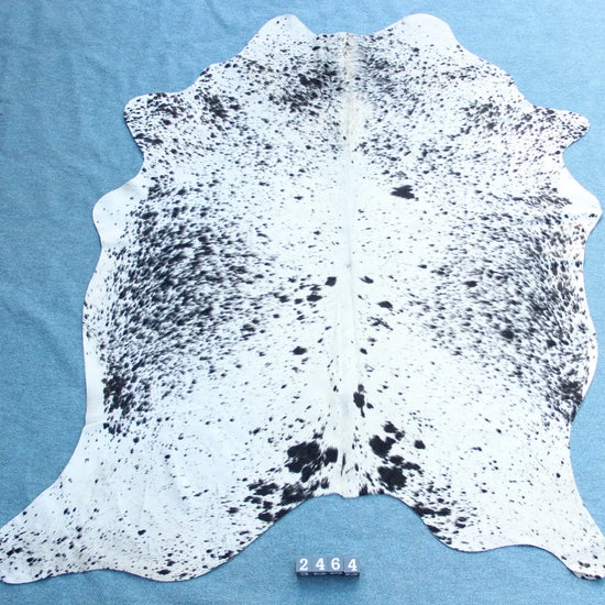 Kuhfell Schwarz Braun Weiß Gesprenkelt (2464)