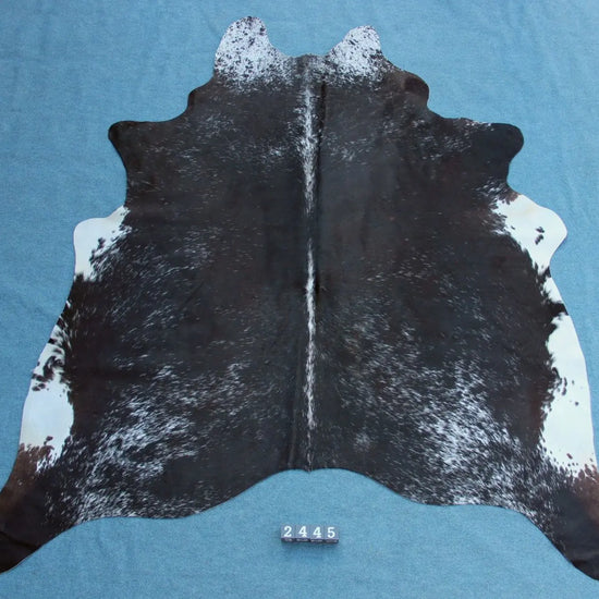 Kuhfell Schwarz Braun Weiß Gesprenkelt (2445)