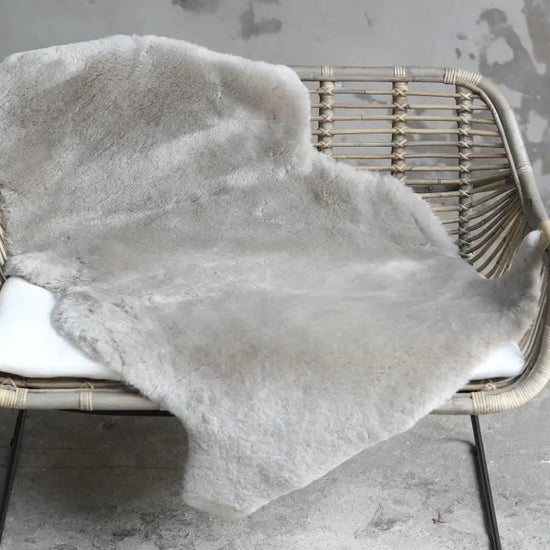 Lammfell XXL Kaschmir (Grau, Braun geschoren)