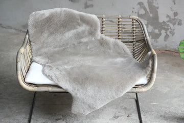 Lammfell XXL Kaschmir (Grau, Braun geschoren)