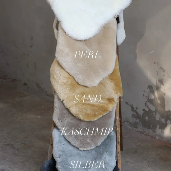 Lammfell XXL Kaschmir (Grau, Braun geschoren)