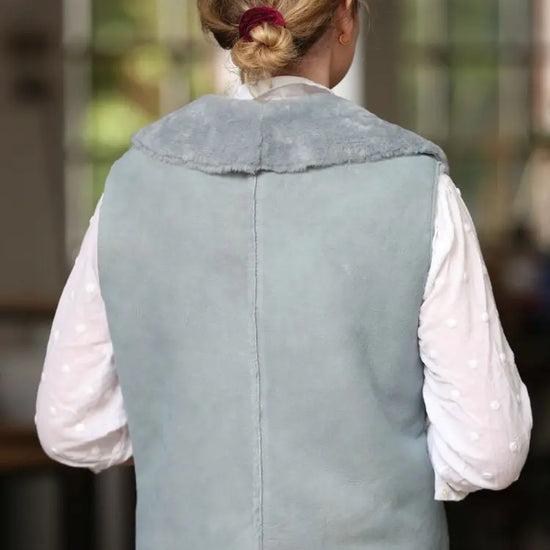 Lammfellweste Zoe Damen (Grau)
