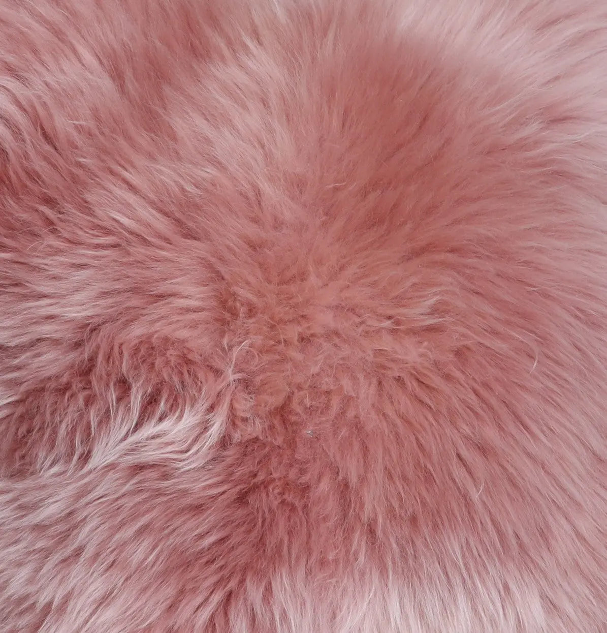 Lammfell Kissen Altrosa