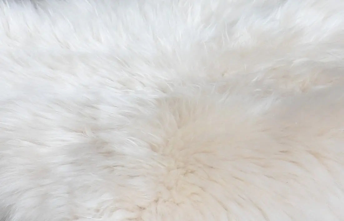 Lammfell Sitzauflage Eckig Perl