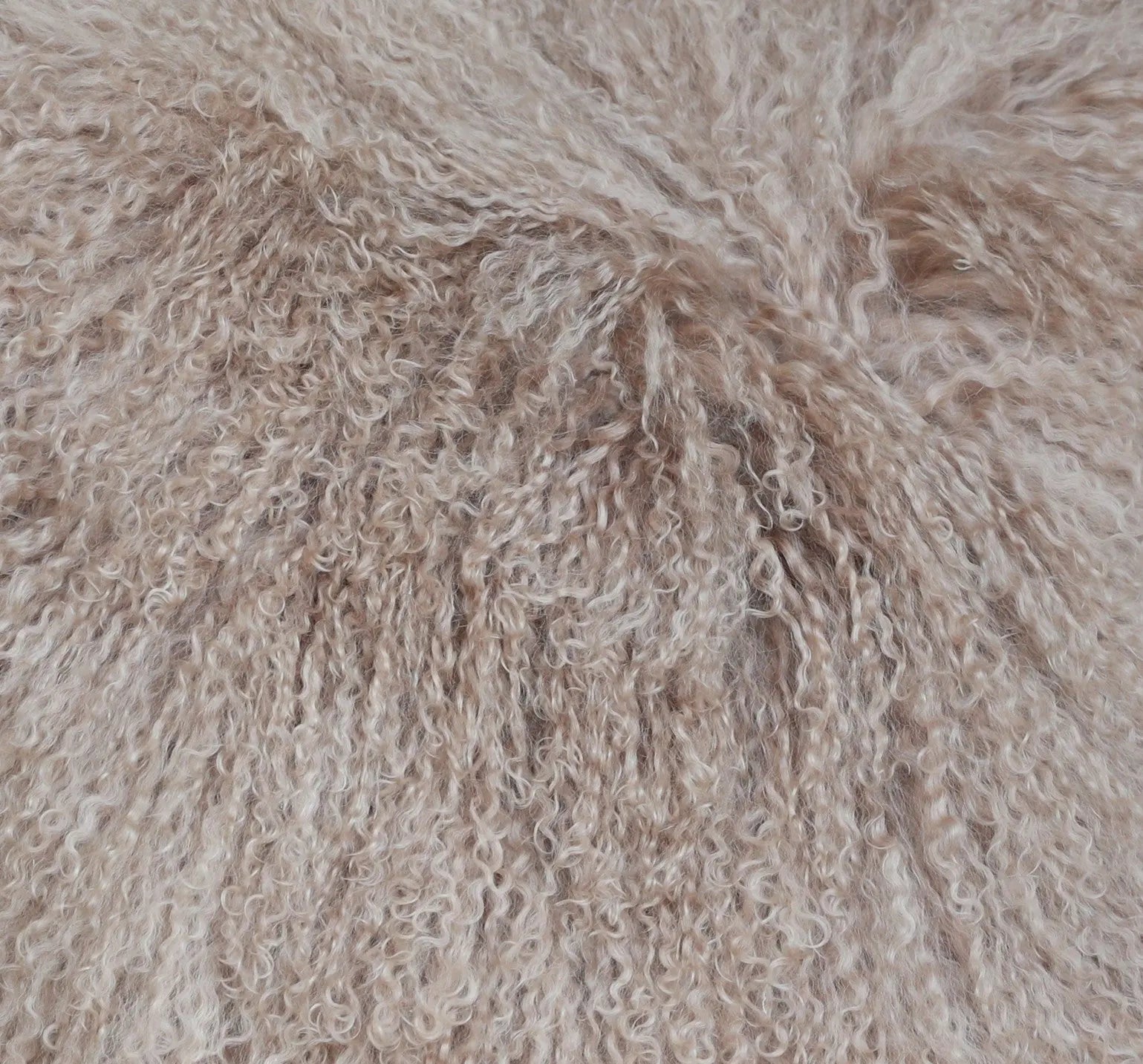 Tibet Lammfellkissen Taupe