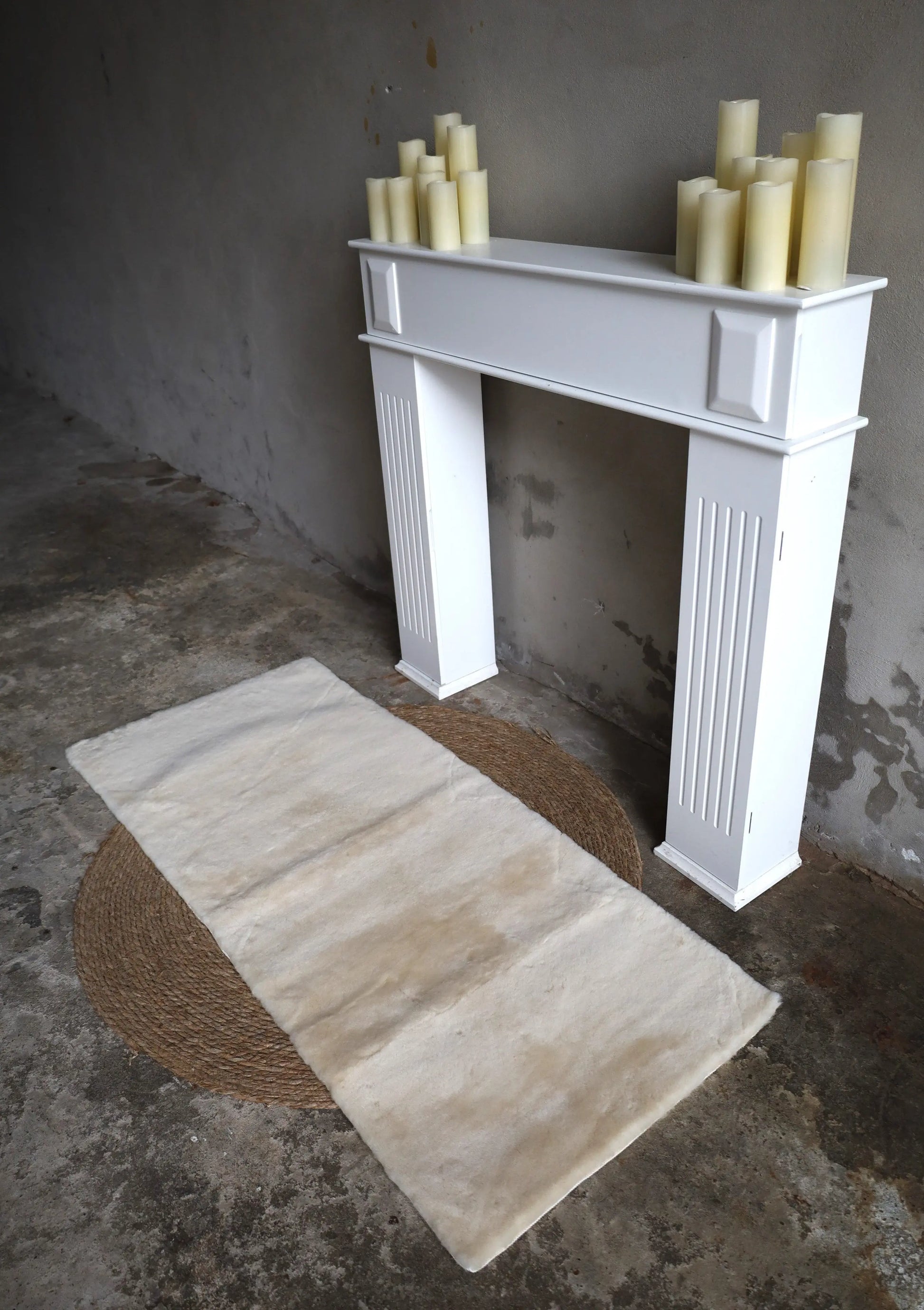 Lammfell Tafel / Teppich (Beige, Silber oder Anthrazit geschoren)