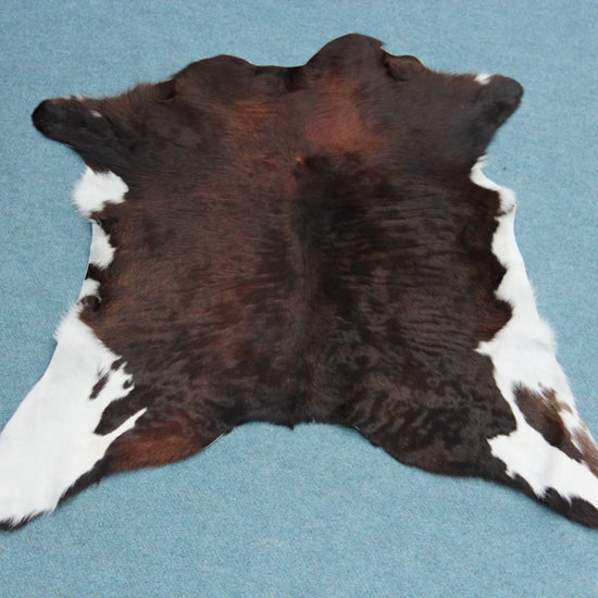 Kalbfell Tricolor Schwarz Braun Weiß