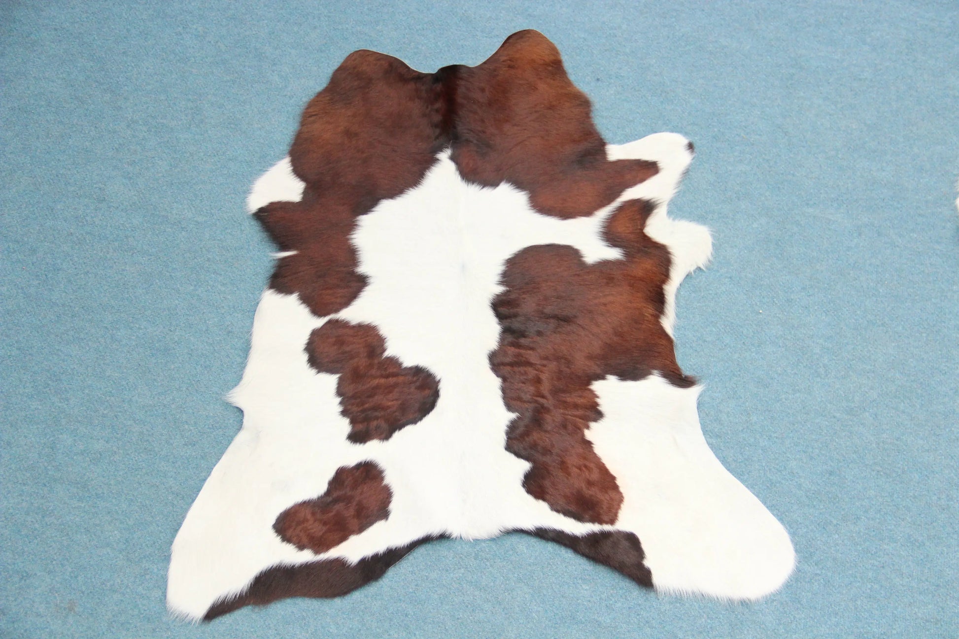 Kalbfell Tricolor Schwarz Braun Weiß